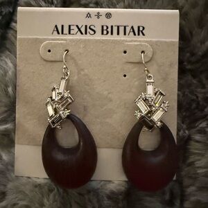 New Alexis Bittar
Lucite & Crystal Baguette Cluster Drop Earrings